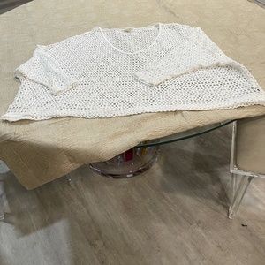 Freepeople crochet oversize top